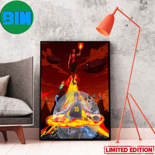 Miami Heat vs Denver Nuggets In The Finals NBA 2023 Cosplay The Last Airbender Art Poster Canvas