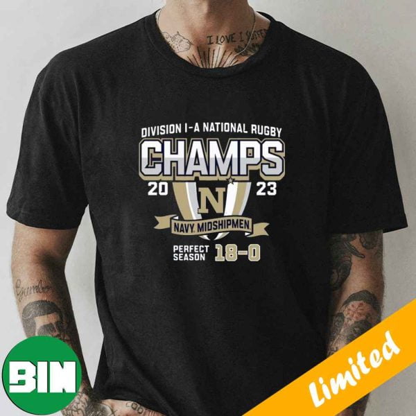 Midshipmen Blue 84 2023 NCAA Men’s Rugby National Champions Fan Gifts T-Shirt