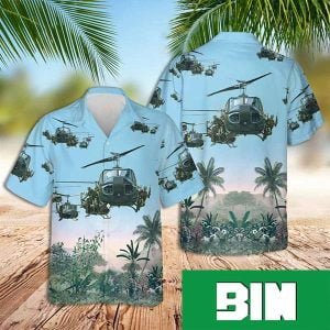 Military Bell Uh-1 Summer 2023 Hawaiian Shirt