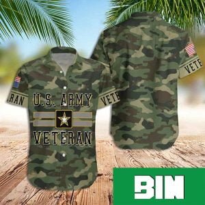 Military The USA Army Veteran Summer 2023 Hawaiian Shirt