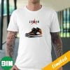 Nike Air Jordan Black White Starfish Orange Sneaker T-Shirt
