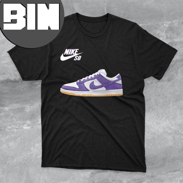 Nike SB Dunk Low Court Purple Sneaker Shirt