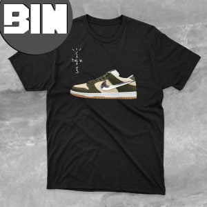 Nike SB Dunk Low X Travis Scott Olive Sneaker Shirt