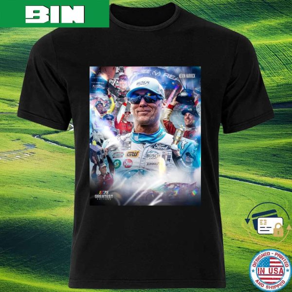 Official 2023 Kevin Harvick Nascar 75 Greatest Drivers Fan Gifts T-Shirt