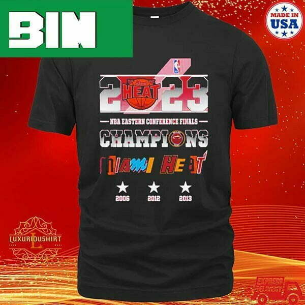 Official 2023 NBA Eastern Conference Finals Champions Miami Heat Trending T-Shirt