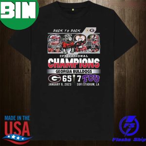 Official Georgia Bulldogs Back To Back CFP National Champions Fan Gifts T-Shirt