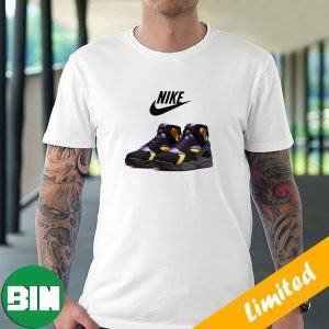 Official Look At The 2023 Nike Air Flight Huarache Lakers Away Sneaker T-Shirt