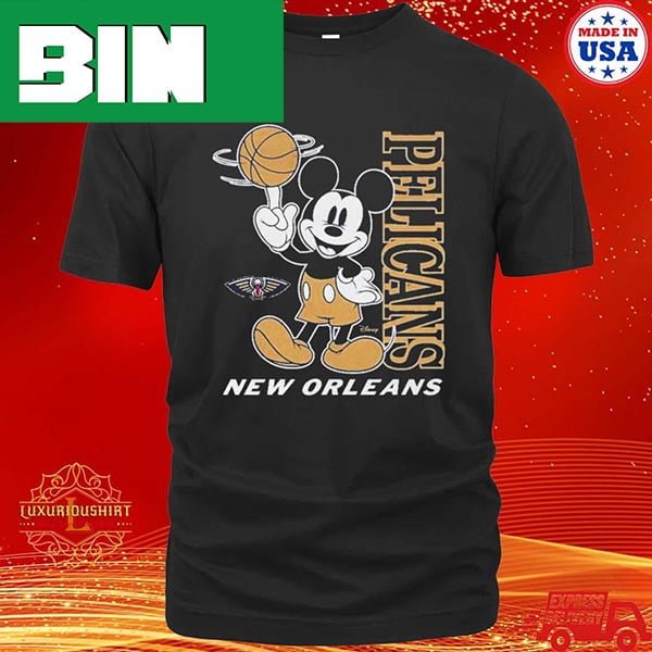 Official New Orleans Pelicans Disney Mickey Baller Style T-Shirt