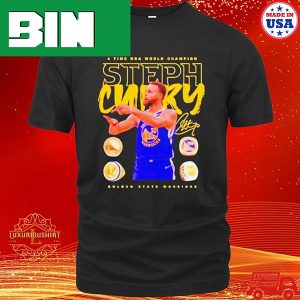 Official Steph Curry Golden State Warriors 4 Time Nba World Champion Rings Trending T-Shirt