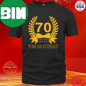 Official Yom Haatzmaut Design 70 Years Fan Gifts T-Shirt
