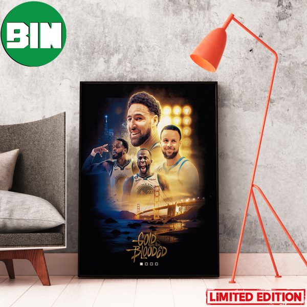 One Down Three To Go Gold Blooded Golden State Warriors NBA Playoffs 2023 Win Los Angeles Lakers Home Decor Poster-Canvas