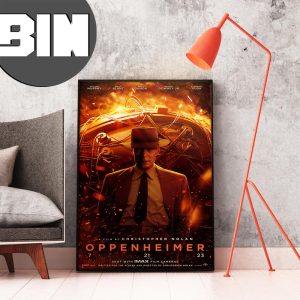 Oppenheimer A film by Christopher Nolan Poster Canvas