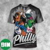 The Miami Monster Jimmy Butler And Miami Heat Face-to-face Boston Celtics And Grant Williams In NBA Playoffs 2023 Game 2 All Over Print Shirt
