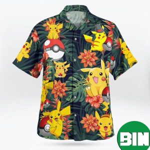 Pikachu Pokemon Ball Trending Summer Hawaiian Shirt