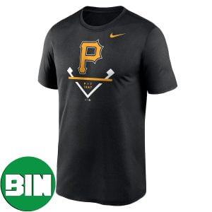 Pittsburgh Pirates Nike Black Icon Legend MLB PIT 1887 Fan Gifts T-Shirt