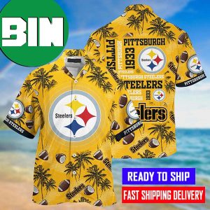 Pittsburgh Steelers Style Trophycal Coconut NFL Hawaiian Shirt