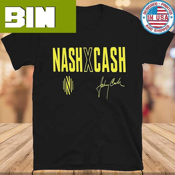 Premium Nashville SC x Johnny Cash Mitchell And Ness Bucket Style T-Shirt