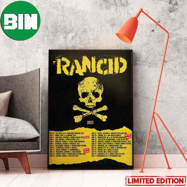 Rancid Shows Start Next Week 2023 World Tour Home Decor Poster-Canvas