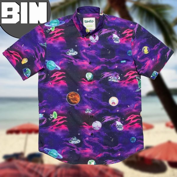 Rick And Morty Space Hawaiian Shirt