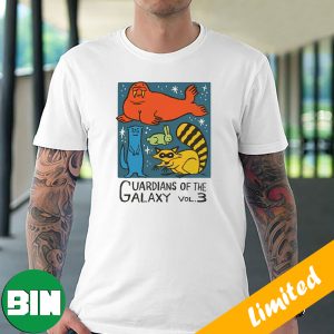 Rocket x Lylla x Floor x Teefs Drawling Guardians Of The Galaxy Volume 3 PETA Fan Gifts T-Shirt