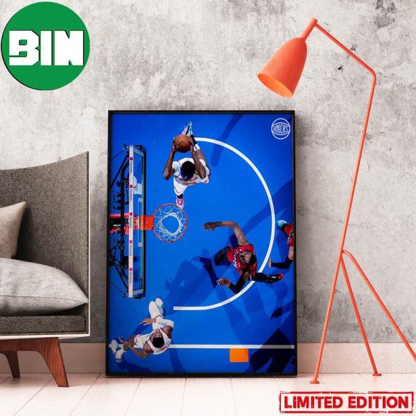 Someone Check On That Rim New York Knicks vs Miami Heat NBA Playoffs Slam Dunk Home Decor Poster-Canvas