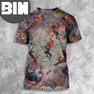 Spiderman Across The Spider Verse Chinese Style All Over Print Shirt