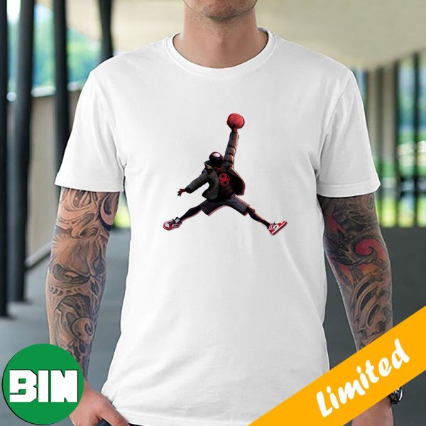 Stay Tuned Air Jordan 1 Retro High OG Spider Man Across The Spider Verse Sneaker T-Shirt