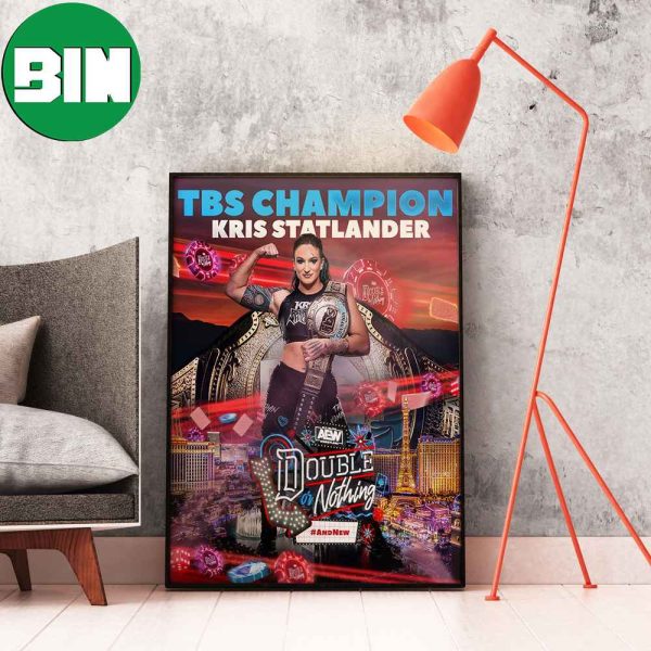TBS Champion Kris Statlander Double Or Nothing AEW And New Home Decor Poster-Canvas