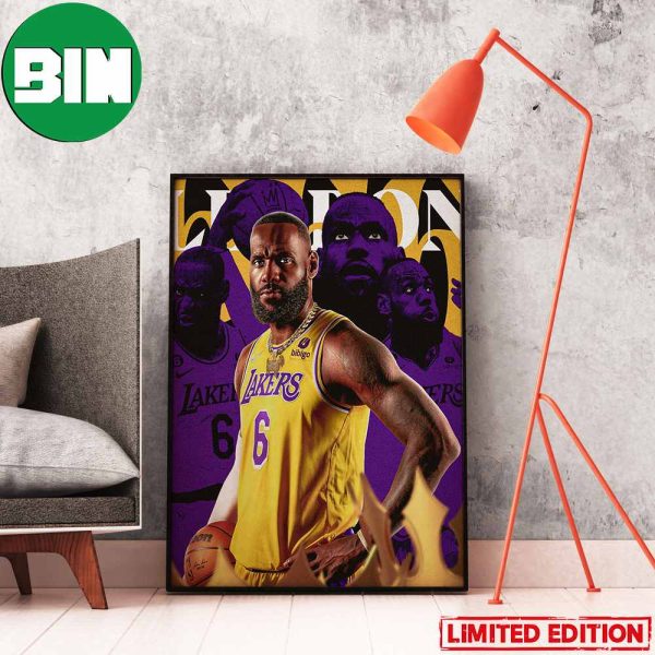 The Chosen One The King LeBron James Los Angeles Lakers NBA Playoffs Home Decor Poster-Canvas