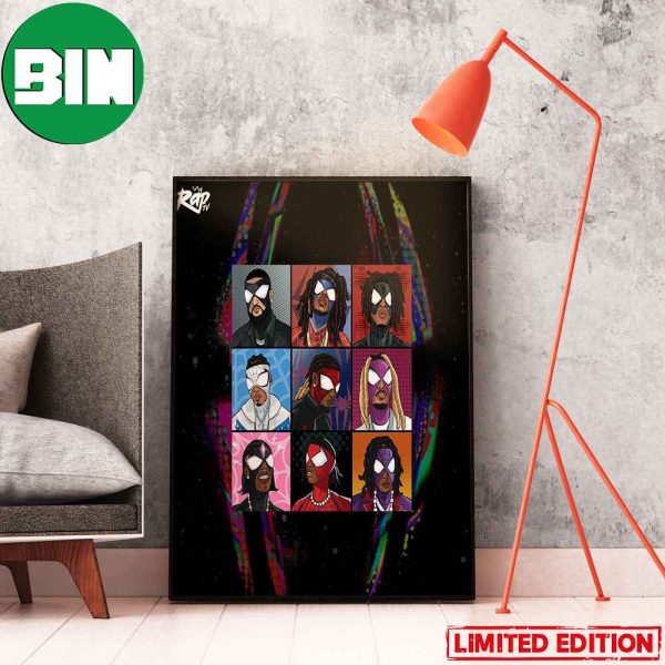 The Current Feature List For Metro Boomin Spider-Man Across The Spider-Verse Soundtrack Home Decor Poster-Canvas