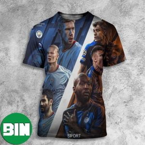 The Final Manchester City vs Inter Milan Champions League UEFA 2023 All Over Print Shirt