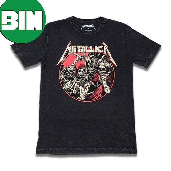 The Four Horsemen Mineral Wash Metallica 2023 Fan Gifts T-Shirt