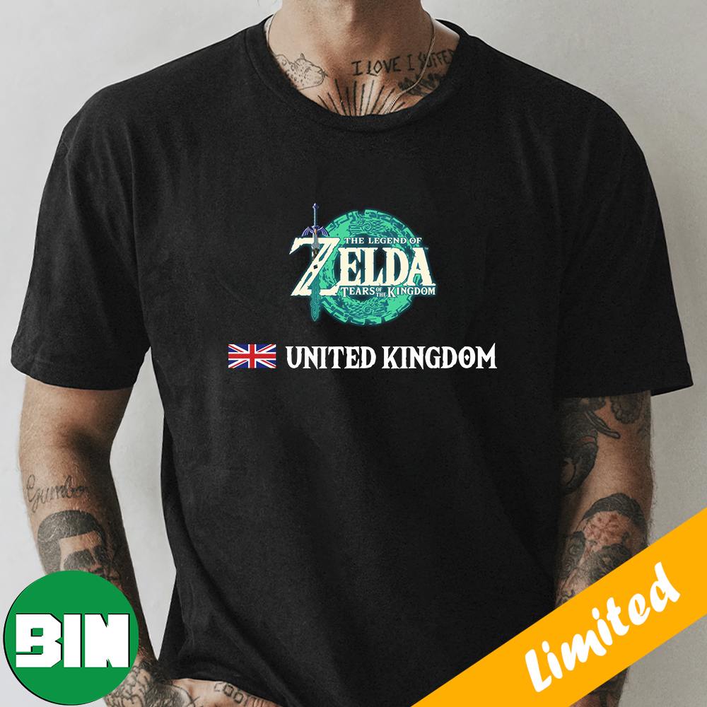 The Legend Of Zelda Tears Of The Kingdom Logo United Kingdom Fan Gifts T-Shirt