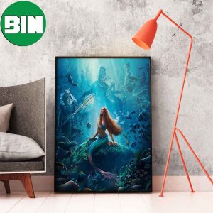 The Little Mermaid Starring Halle Bailey The Little Marmaid Day 2023 Home Decor Poster-Canvas