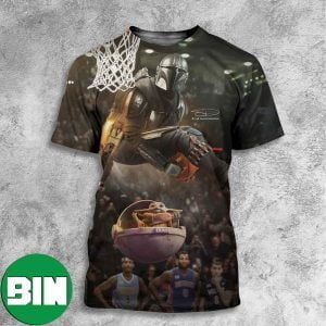 This is The Way Star Wars Day 2023 May The 4th Be With You With NBA Basketball The Mandalorian All Over Print Shirt