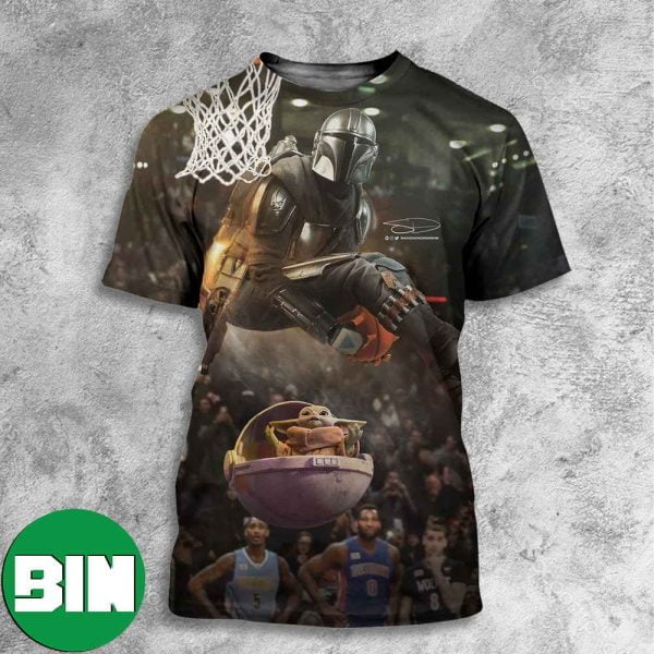 This is The Way Star Wars Day 2023 May The 4th Be With You With NBA Basketball The Mandalorian All Over Print Shirt