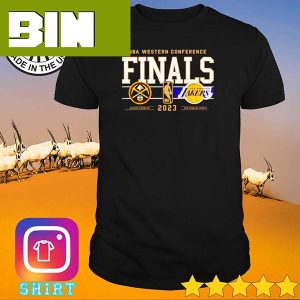 Top Los Angeles Lakers And Denver Nuggets 2023 NBA Western Conference Finals Matchup Treding T-Shirt