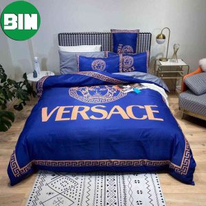 Versace Blue Luxury Brand Bedding Set