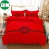 Versace Red Luxury Brand Duvet Cover Bedding Set