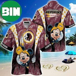 Washington Commanders Mickey Mouse Summer Hawaiian Shirt