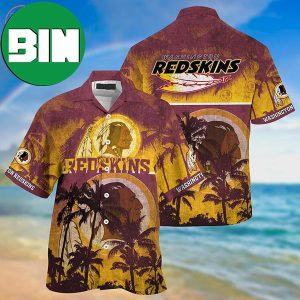 Washington Commanders Palm Tree Summer Hawaiian Shirt