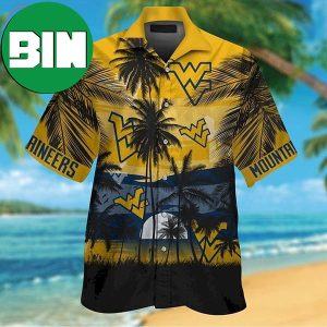 West Virgina Mountaineers Palm Tree Summer Hawaiian Shirt