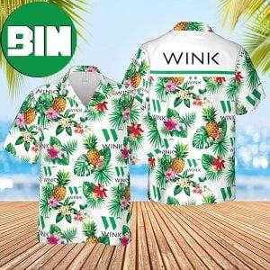 Wink Condoms Floral Tropical Hawaiian Shirt