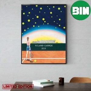 2023 Roland-Garros Poster Terre d’etoiles Maxime Verdier Home Decor Poster Canvas