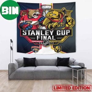 2023 Stanley Cup Final Florida Panthers vs Vegas Golden Knights NHL Playoffs Poster Tapestry