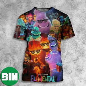A Film With All Elements Of Fun Elemental Movie 2023 3D T-Shirt