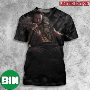 Aaron Taylor Johnson Kraven The Hunter Textless Poster Sony x Marvel Studios 3D T-Shirt