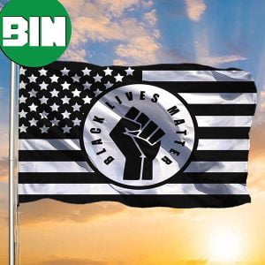 American Black Lives Matter Flag Blm Fist Flag Protest 2 Sides Garden House Flag