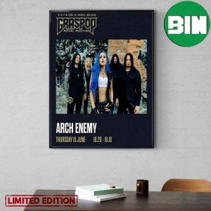 Arch Enemy On Tour Dessel Belgium Graspop Metal Meeting June 2023 Home Decor Poster-Canvas