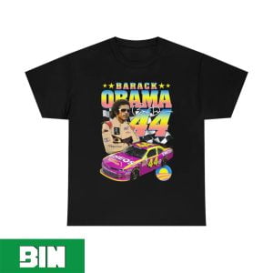 Barack Obama Number 44 Funny NASCAR T-Shirt